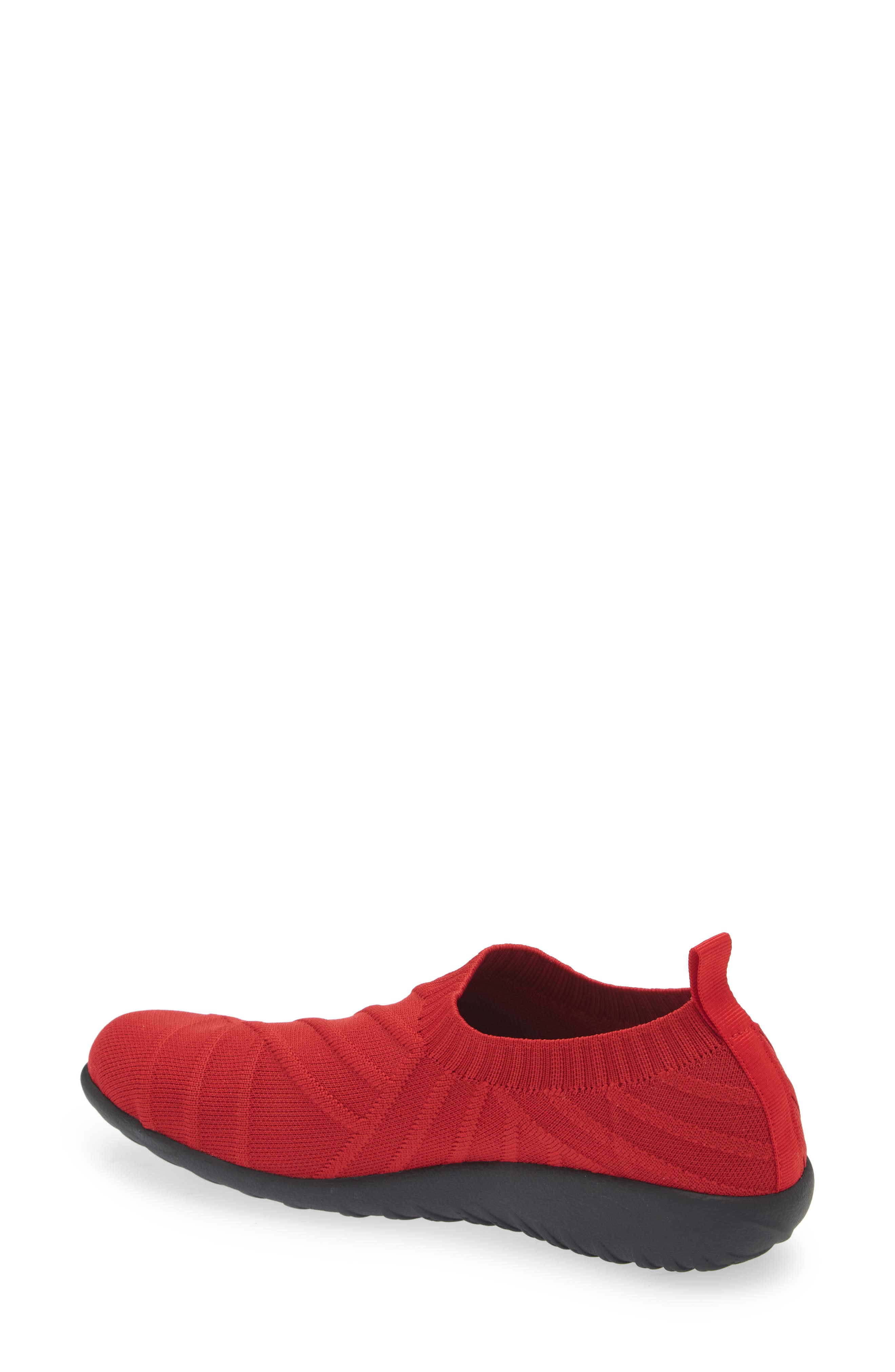 Okahu Sneaker, Alternate, color, RED KNIT