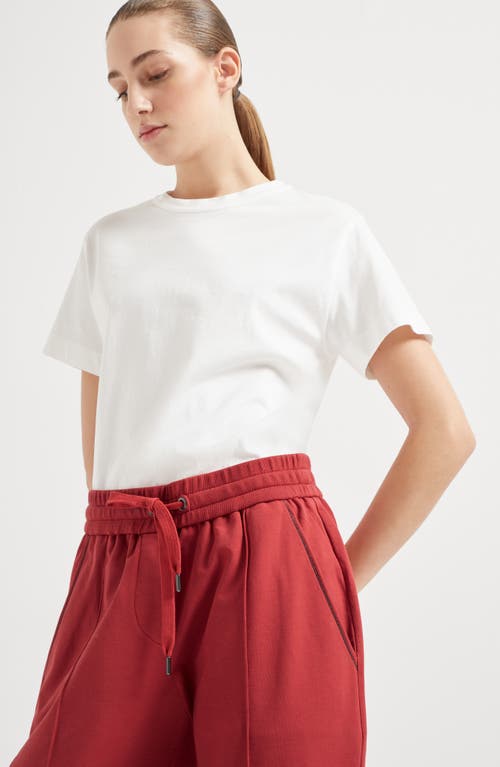 Brunello Cucinelli Track Trousers In Red