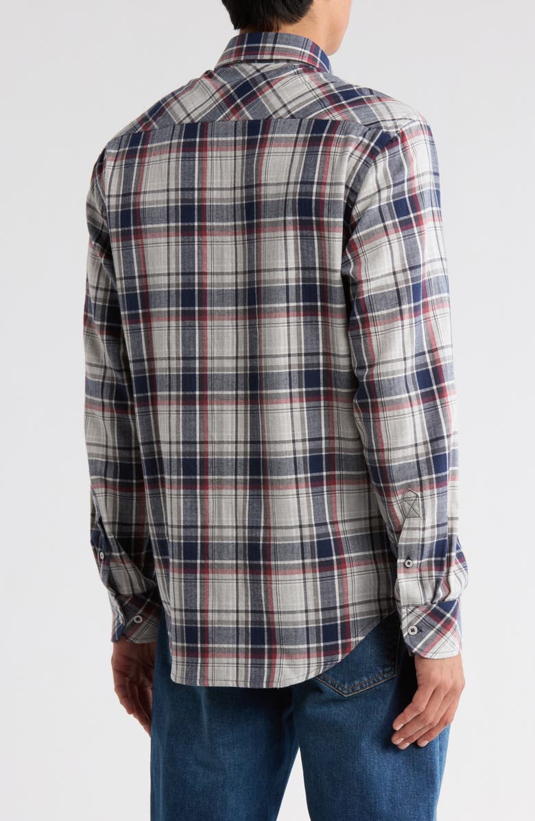 James Campbell Jacob Plaid Button-Down Shirt, Alternate, color, Grey