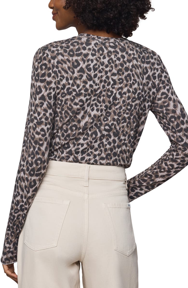 Splendid Leopard Print Long Sleeve T-Shirt, Alternate, color, Leopard Print