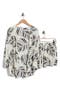  Ivory Black Leaf Multi