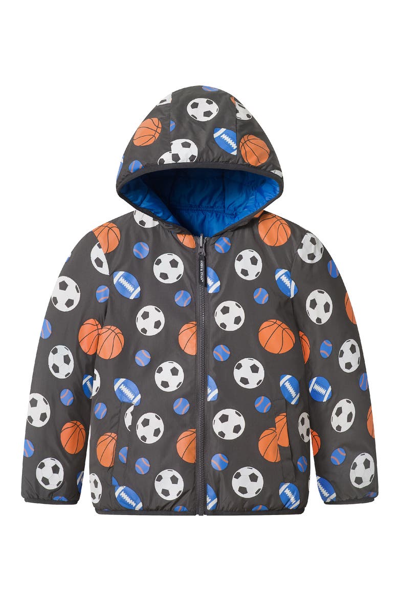 Kids' Color Change Puffer Jacket, Main, color, GREY SPORTS