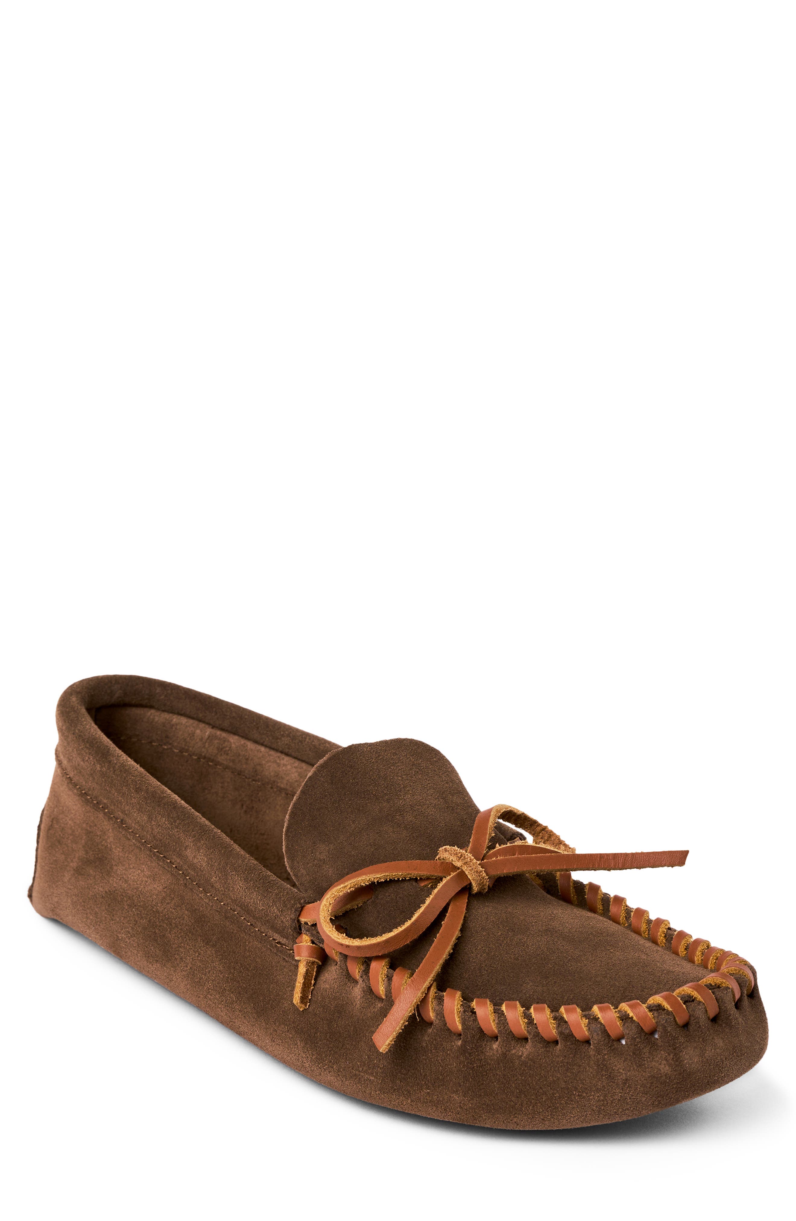 Minnetonka Softsole Loafer, Main, color, Autumn Brown