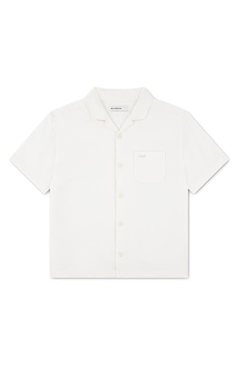 Kids' Linen Blend Camp Shirt