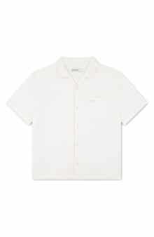 Kids' Linen Blend Camp Shirt