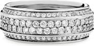 David Yurman Beveled Pave Diamond Band Ring