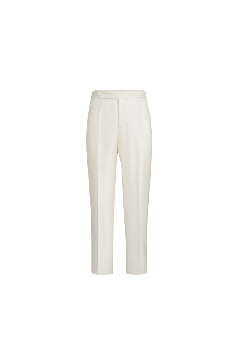 Tuxedo trousers, Alternate, color, Off-White