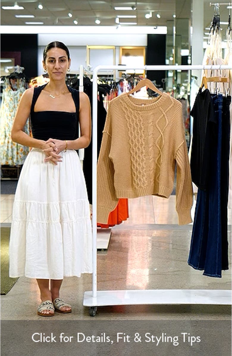 Dream Cable Crewneck Sweater