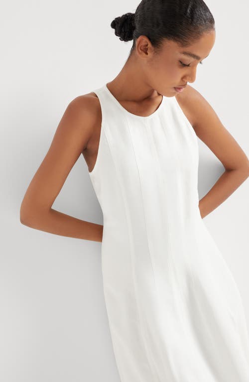 Brunello Cucinelli Pleated Sleeveless Maxi Dress