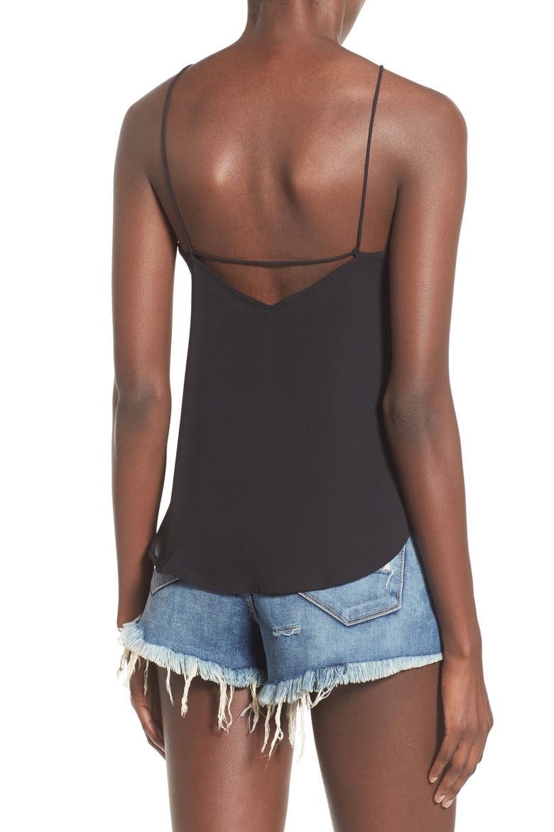 Cutout Camisole, Alternate, color, BLACK
