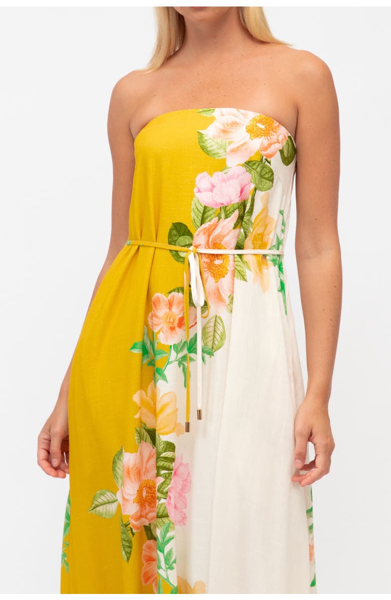 White Closet Botanical Bliss Maxi Dress, Alternate, color, Yellow