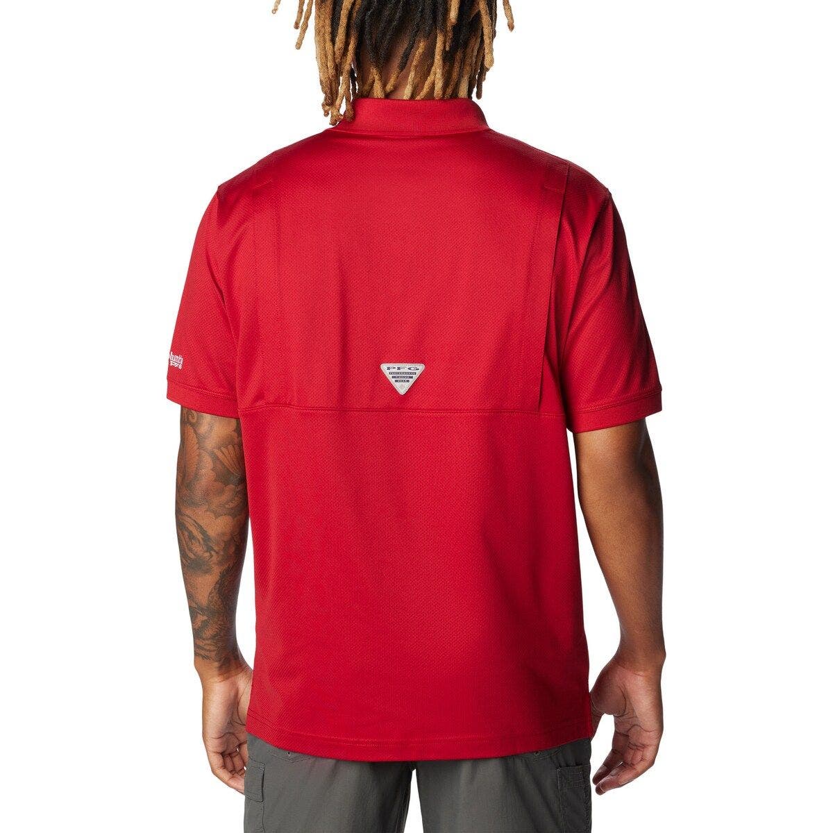 Chemise blanche Columbia PFG Omni Shade Oklahoma OU Sooners