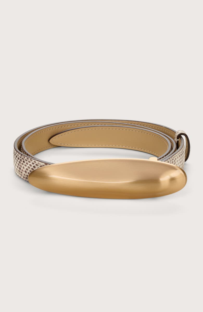 Cult Gaia Fiore Leather Belt, Alternate, color, 