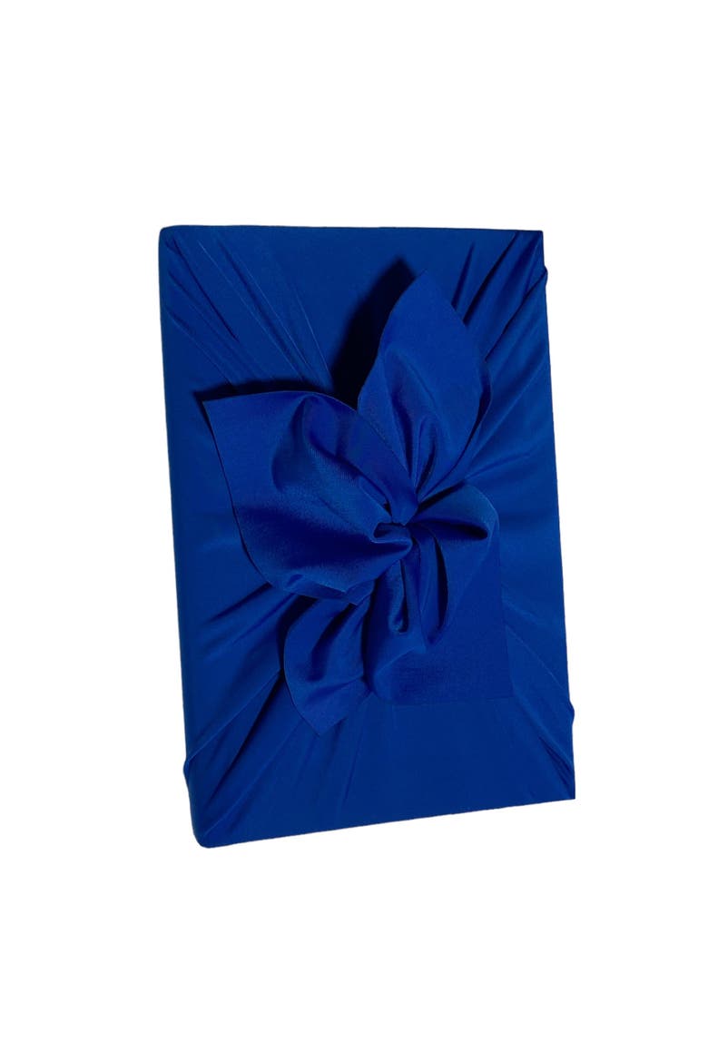 Set of 3 - Reusable Cloth Furoshiki Gift Wrap | Deep Blue, Main, color, Deep Blue