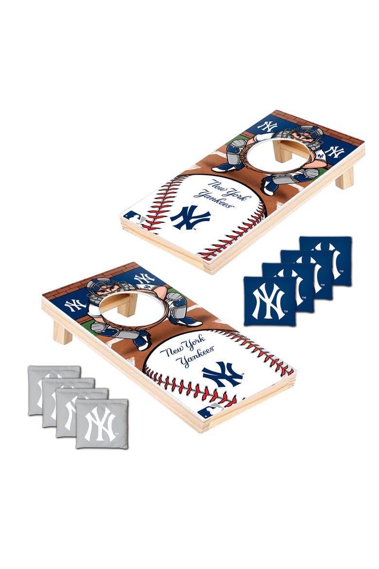 New York Yankees MLB Tabletop Cornhole, Alternate, color, Multicolor