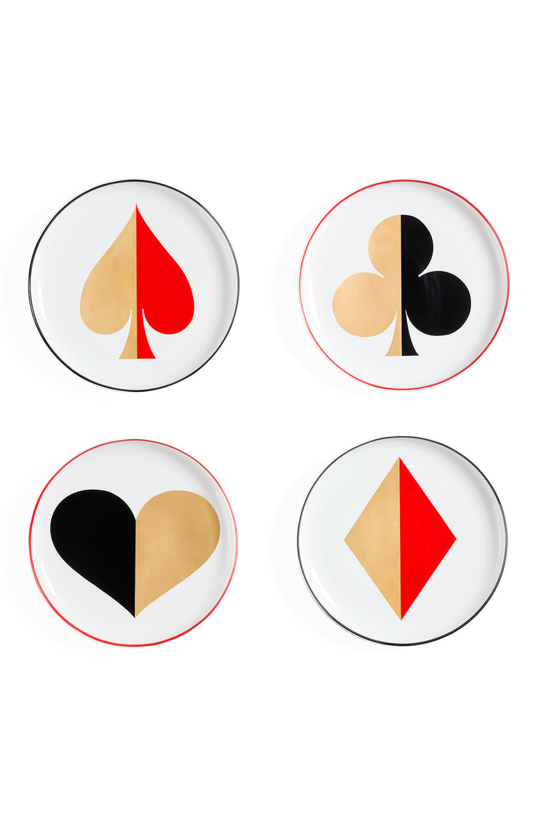 Jonathan Adler Dealer's Choice Canapé Plate Set, Main, color, 