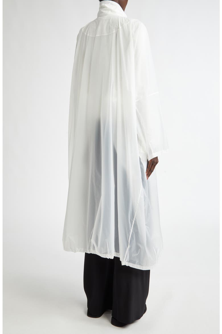 Silva Oversize Sheer Nylon Coat, Alternate, color, WHITE
