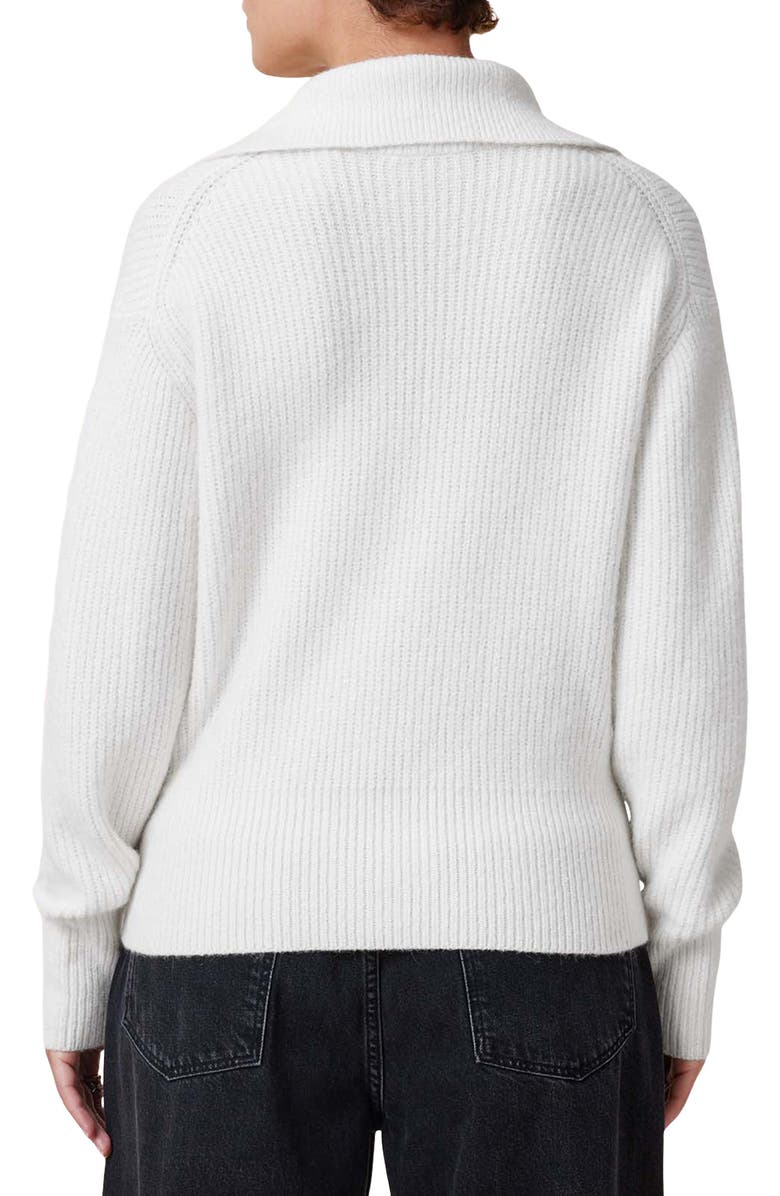 AllSaints Octavia Quarter Zip Sweater, Alternate, color,