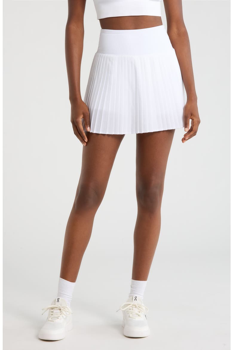 Club Micro Pleated Skort, Main, color, BRILLIANT WHITE