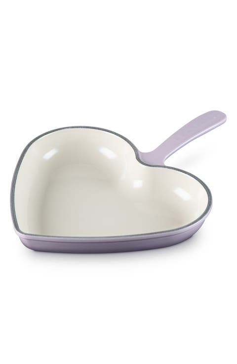 Heart Enameled Cast Iron Skillet