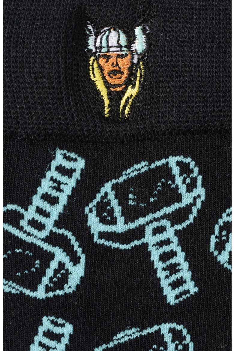 Thor Crew Socks & Lapel Pin Set, Alternate, color, MULTI