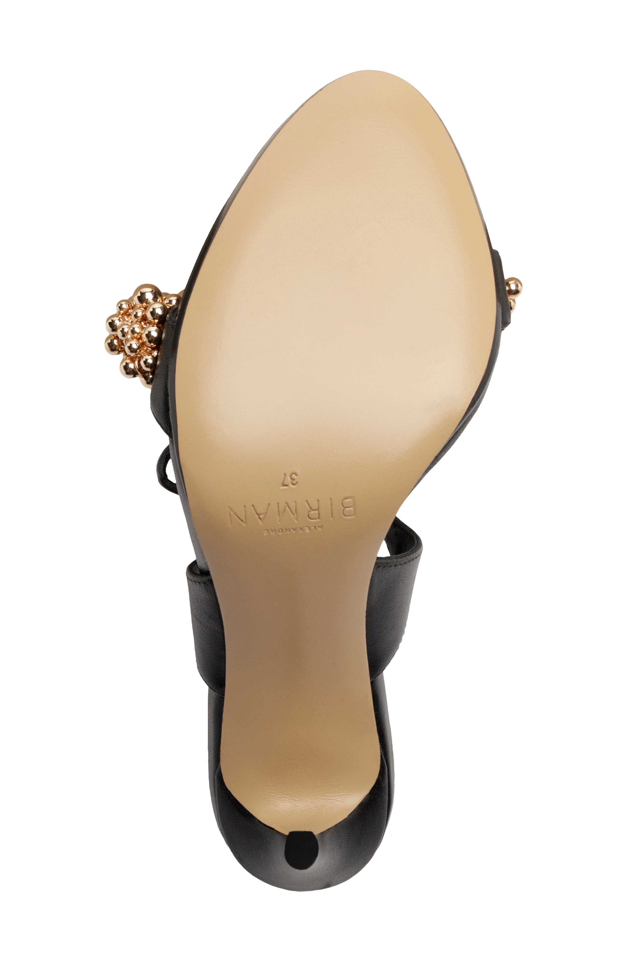 Alexandre Birman Gia Ankle Tie Sandal, Alternate, color, Black