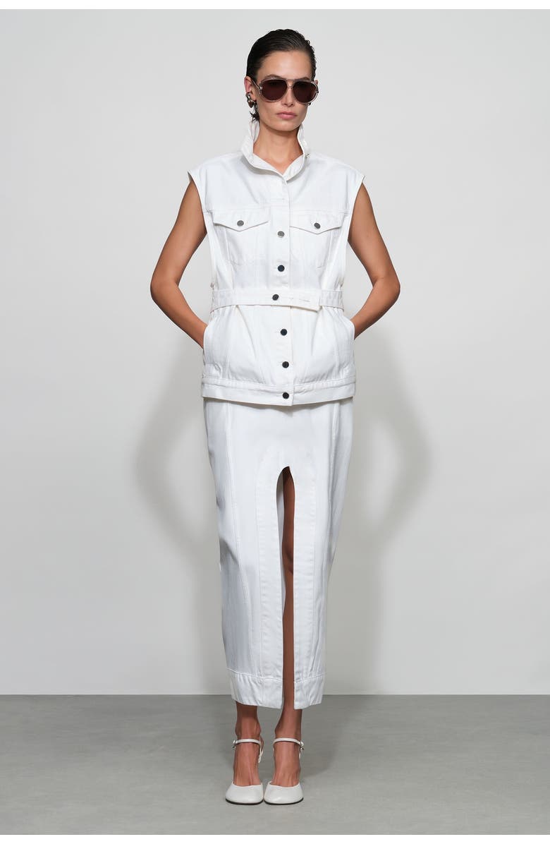 Et Ochs Sylas Denim Vest, Alternate, color, White