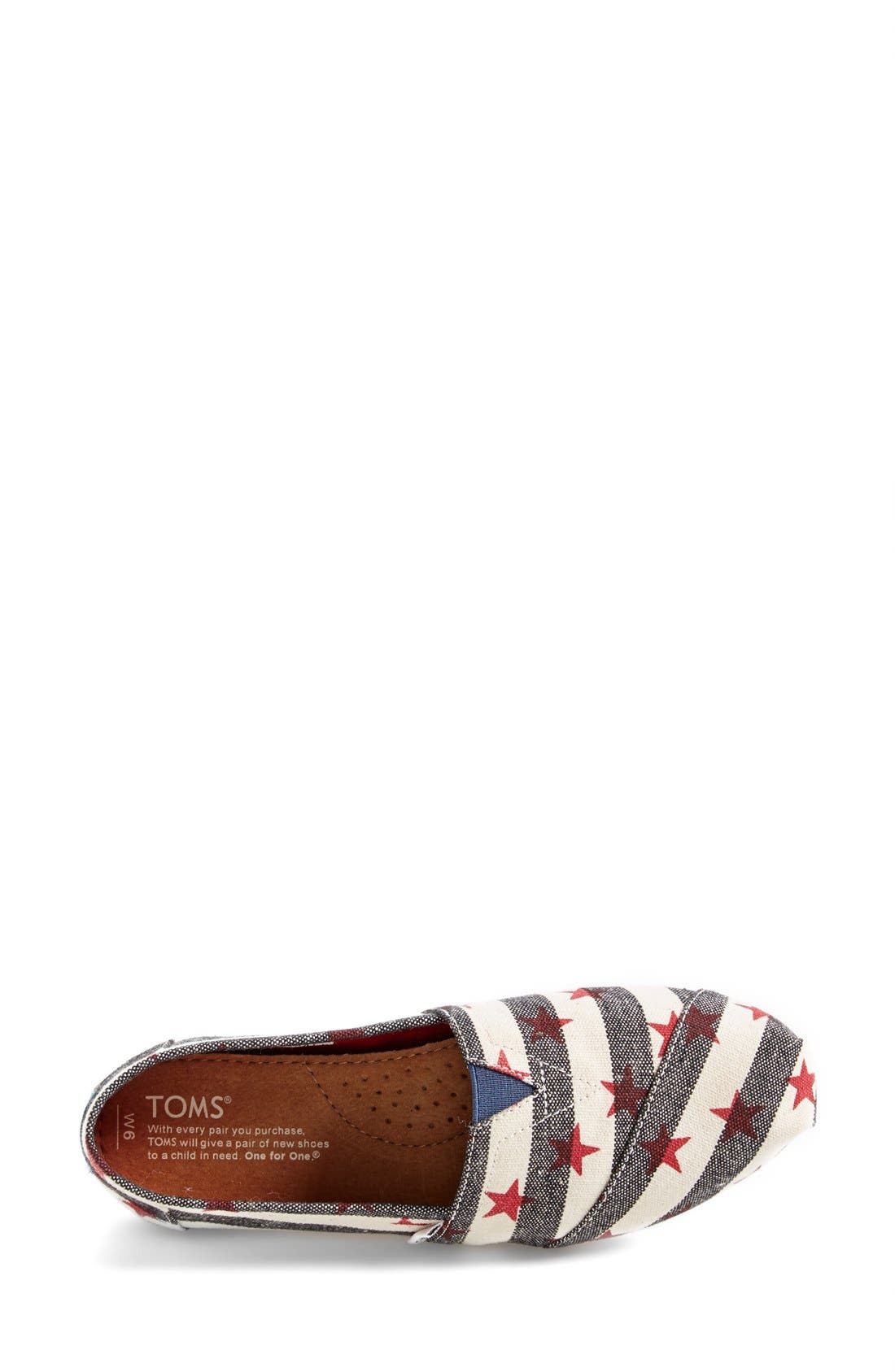 'Classic - Natural Star' Slip-On, Alternate, color, NAVY/ NATURAL