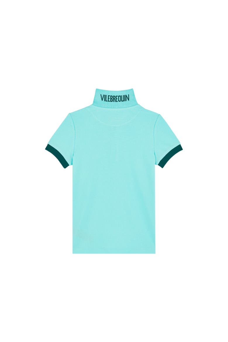 Kids' Cotton Solid Polo, Alternate, color, LAGON