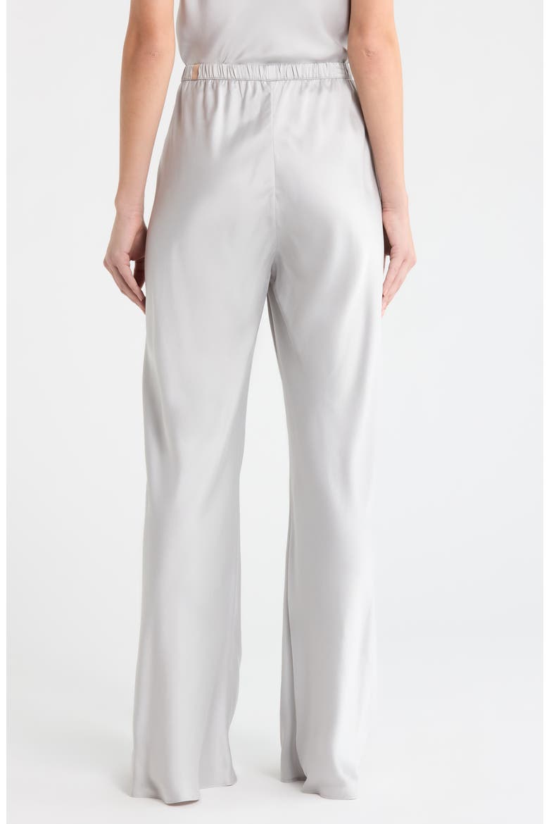 Bias Cut Washable Silk Pajama Pants, Alternate, color, DOVE GREY