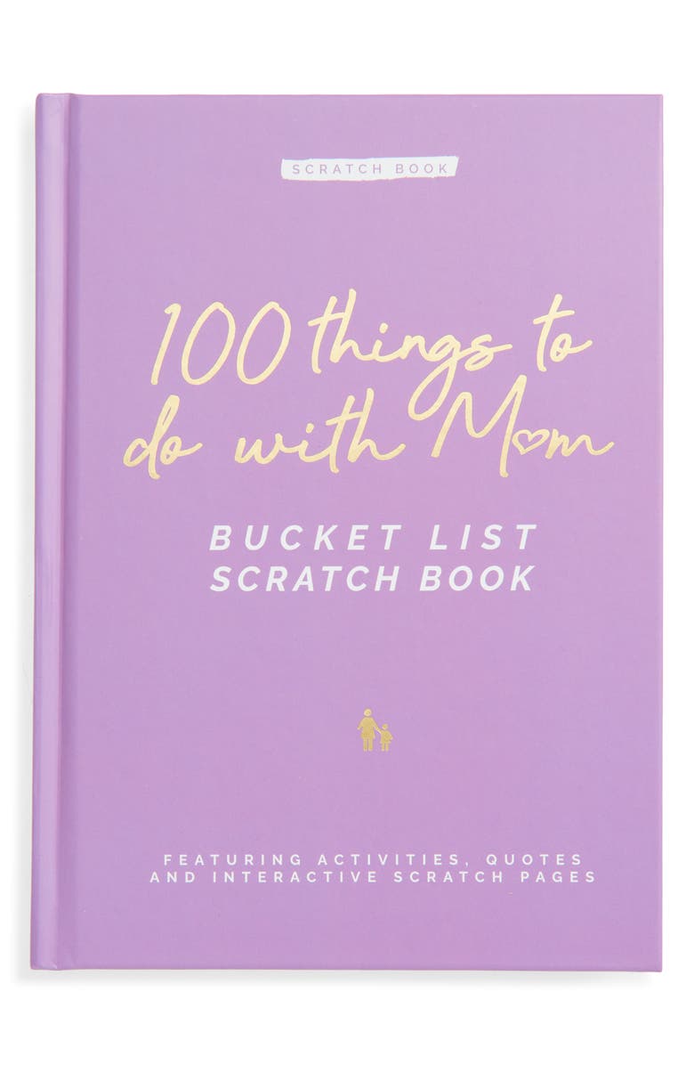 GIFT REPUBLIC '100 Things to Do with Mom' Bucket List Scratch Book, Main, color, 