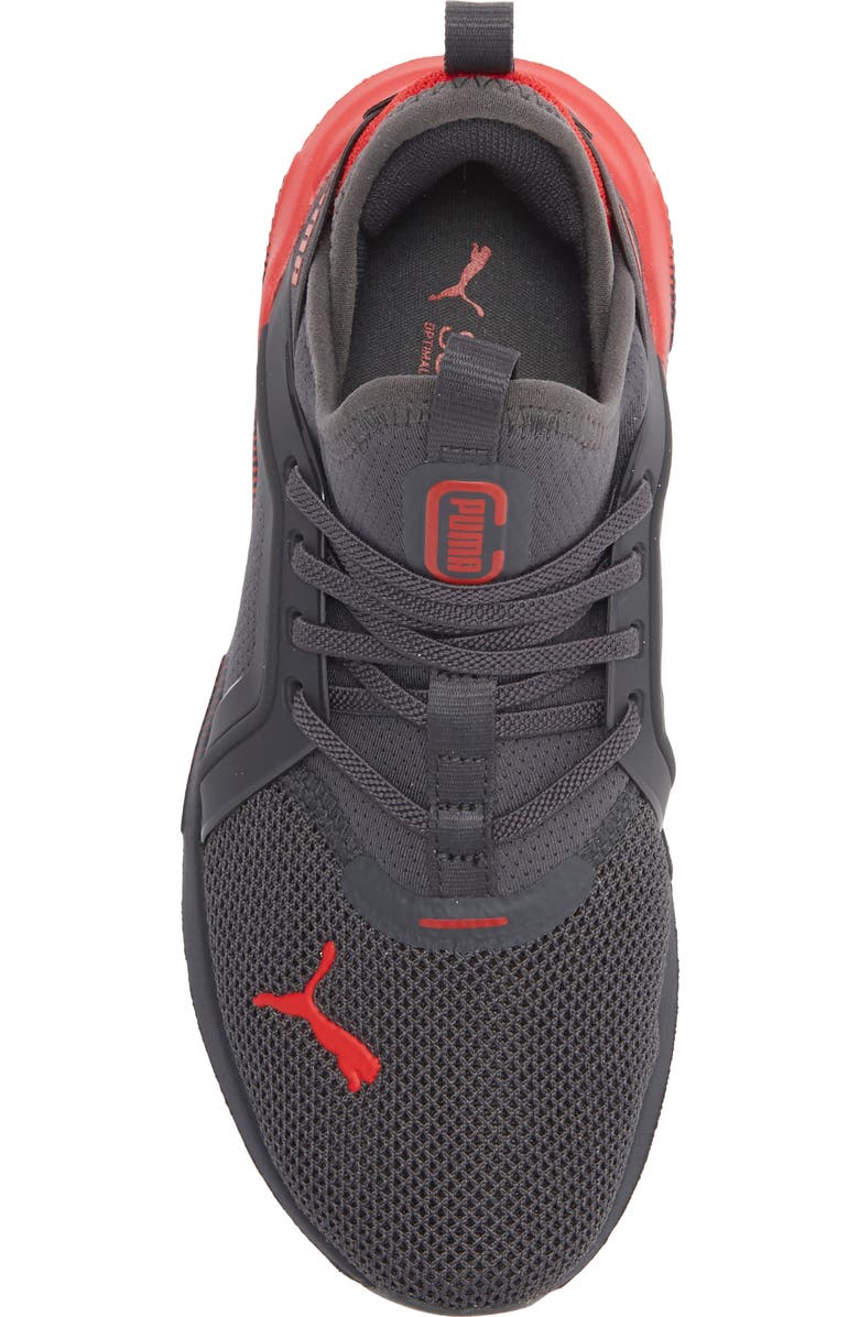 PUMA Kids' Soft Enzo 5 Sneaker, Alternate, color, Dusky Gray/ For All Time Red