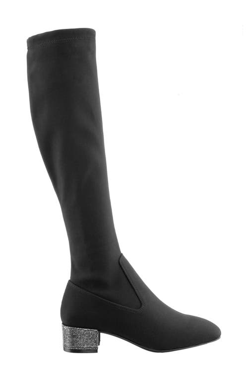 Nina Knee High Boot In Black
