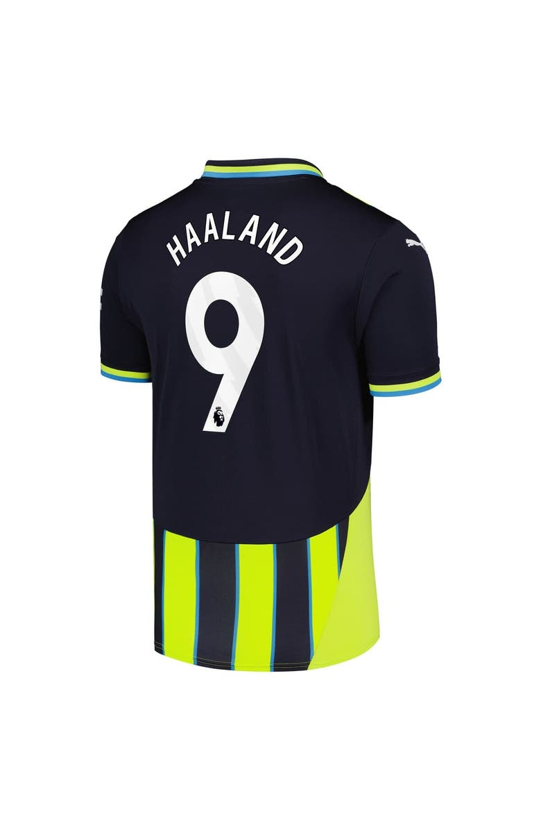PUMA Men's Puma Erling Haaland Navy Manchester City 2024/25 Away Replica Player Jersey, Alternate, color, 