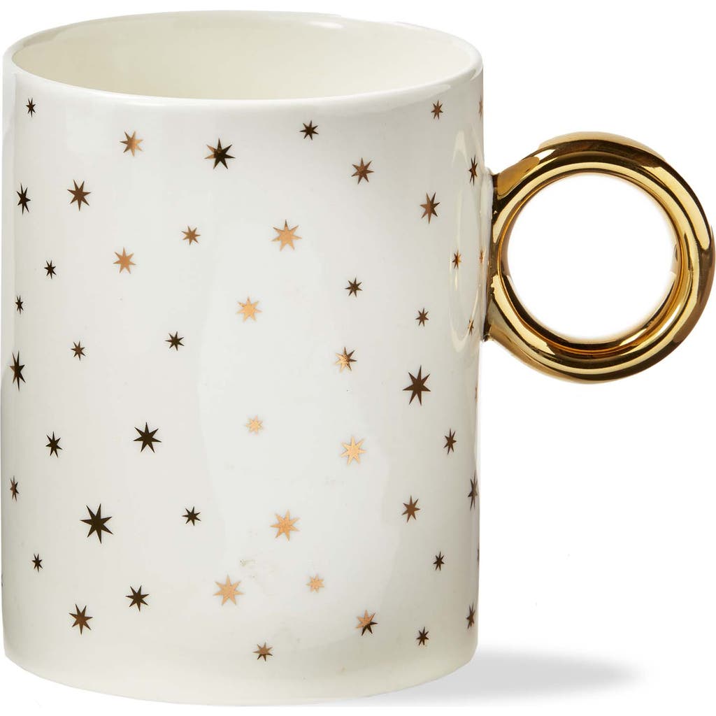 Tag Starlight Gold Bone China Mug Hand Wash Only Christmas Drinkware In Gold