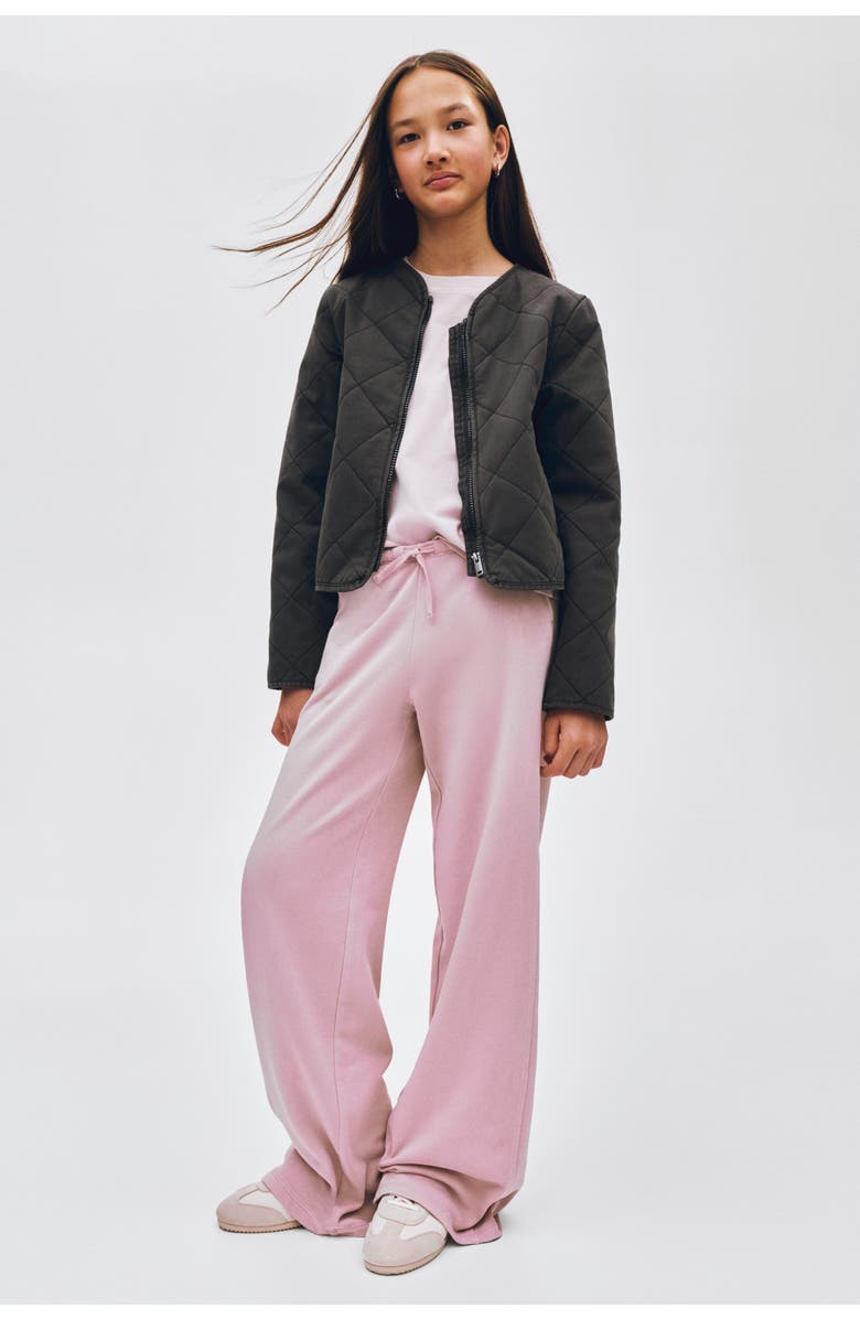 H&M Wide-leg joggers, Alternate, color, Light Dusty Pink