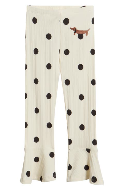 Kids' Polka Dot Stretch Cotton Pants