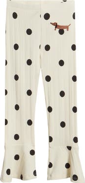 Mini Rodini Kids' Polka Dot Stretch Cotton Pants