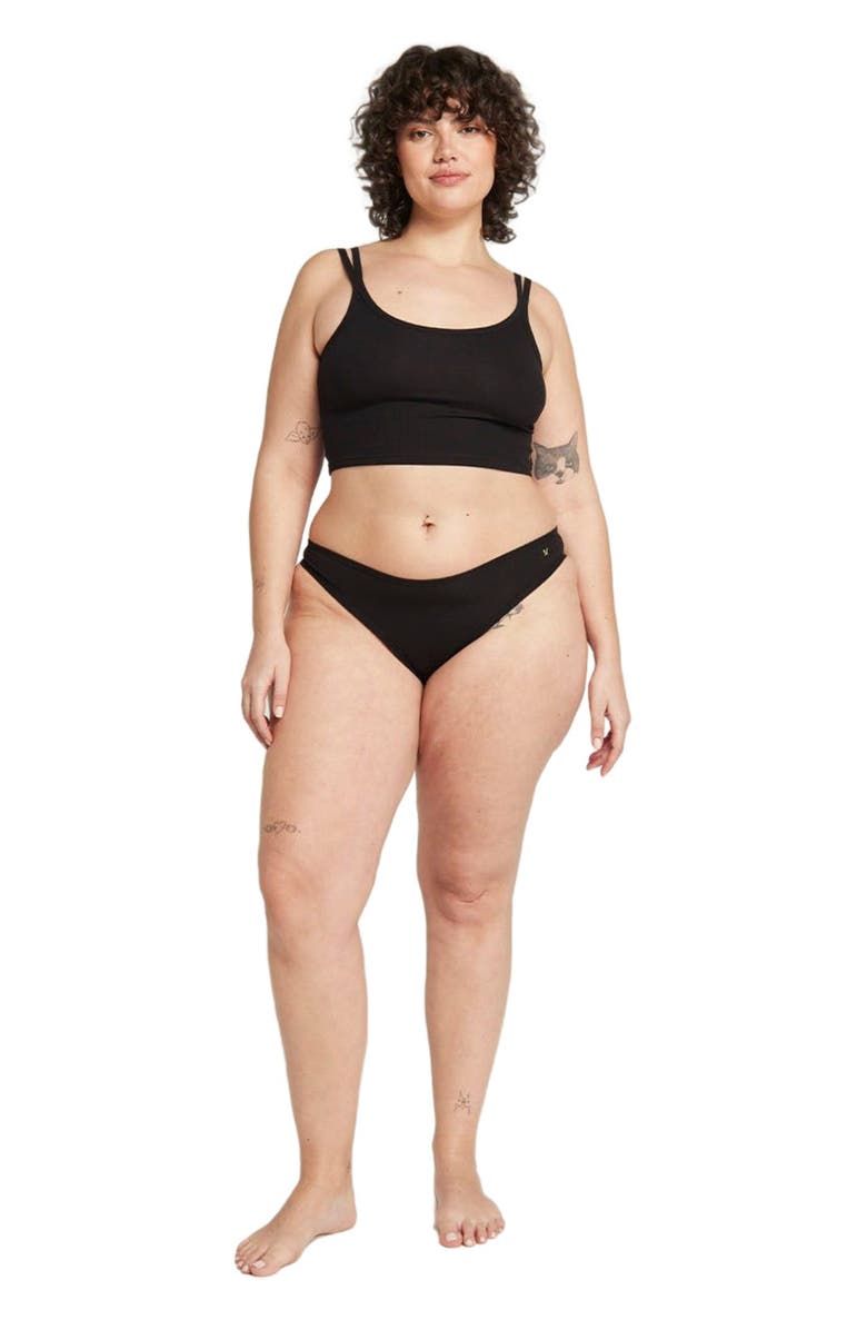 Nudea The Organic Cotton Mini Brief 3 Pack, Main, color, Black