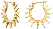 Satya Jewelry Incandescent Glow Starburst Hoop Earrings
