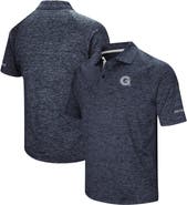 COLOSSEUM Men's Colosseum Heathered Navy Georgetown Hoyas Down Swing Raglan Polo