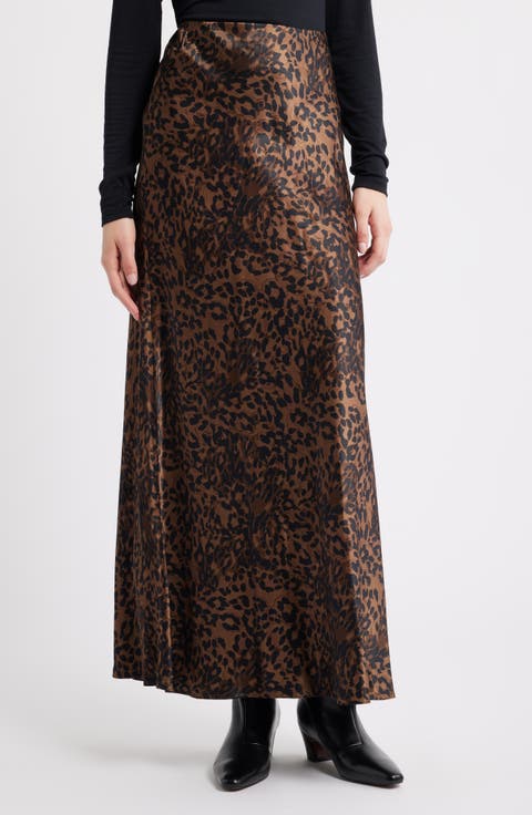 Romina Satin Maxi Skirt