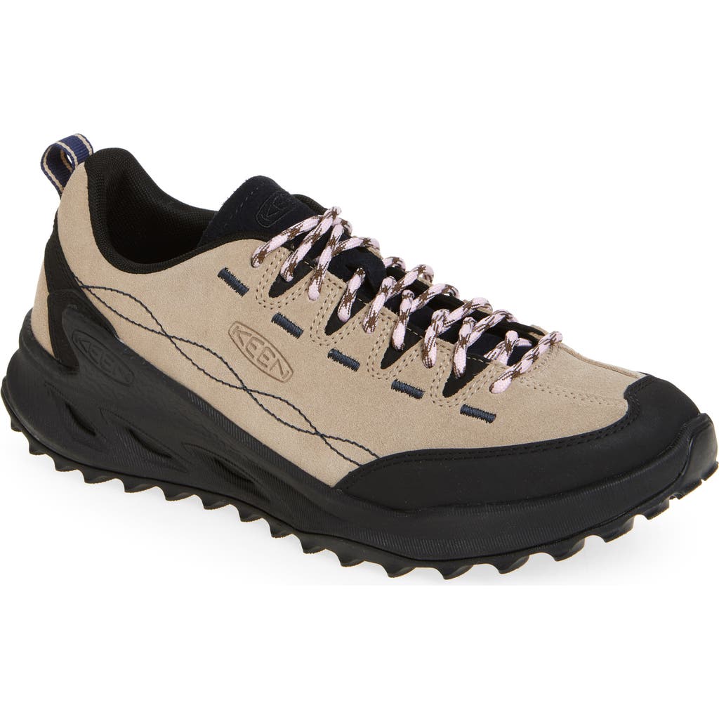 Keen Jasper Zionic Hiking Sneaker In Safari/pink-a-boo