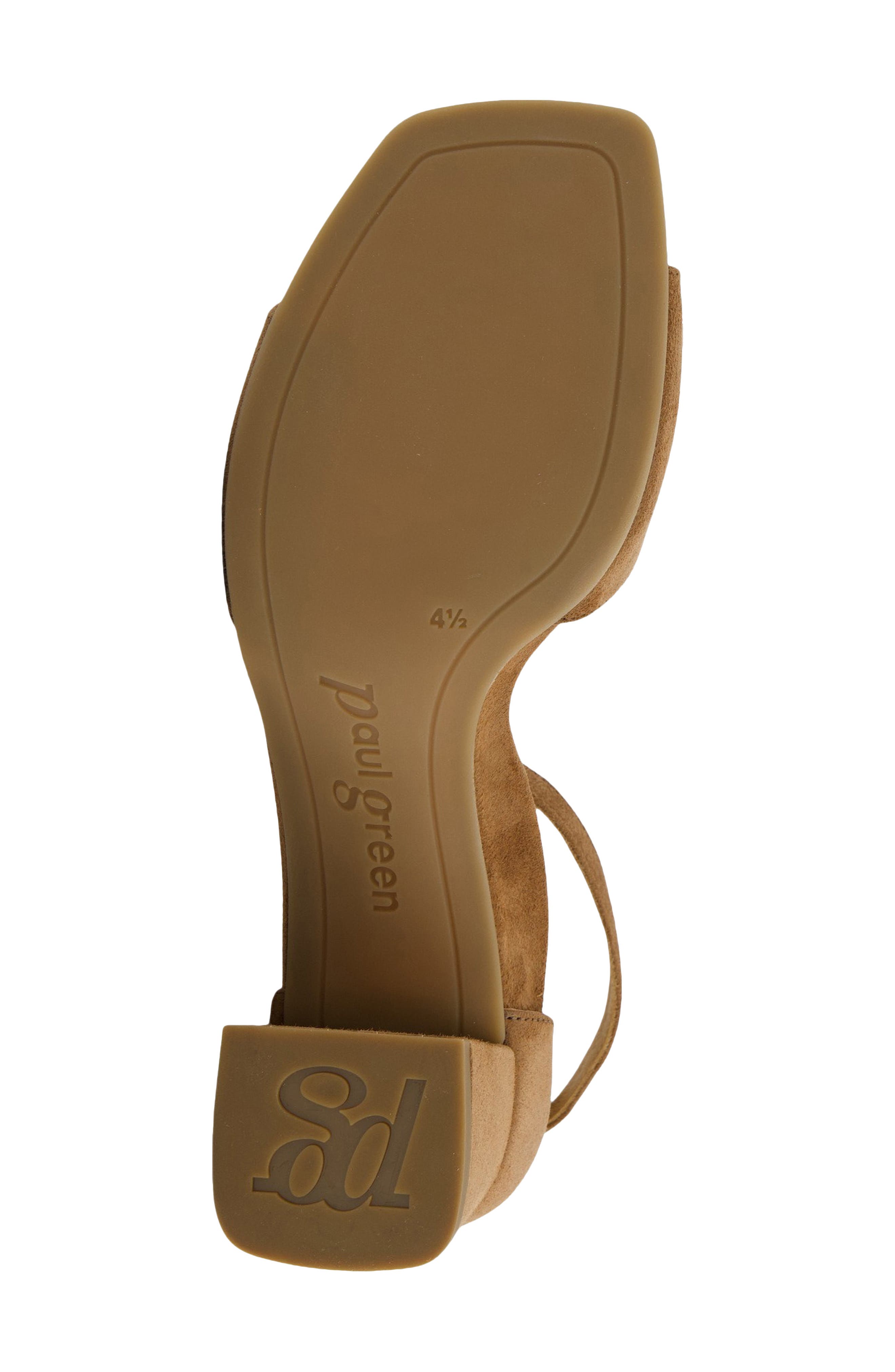 Estelle Ankle Strap Sandal, Alternate, color, NUT SUEDE