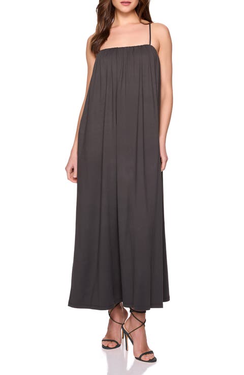 Spaghetti Strap Jersey Maxi Dress