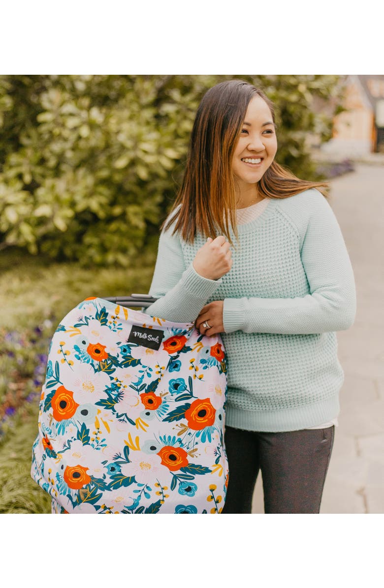 Milk Snob Original 5-in-1 Nursing and Car Seat Cover, Alternate, color, Magnolia