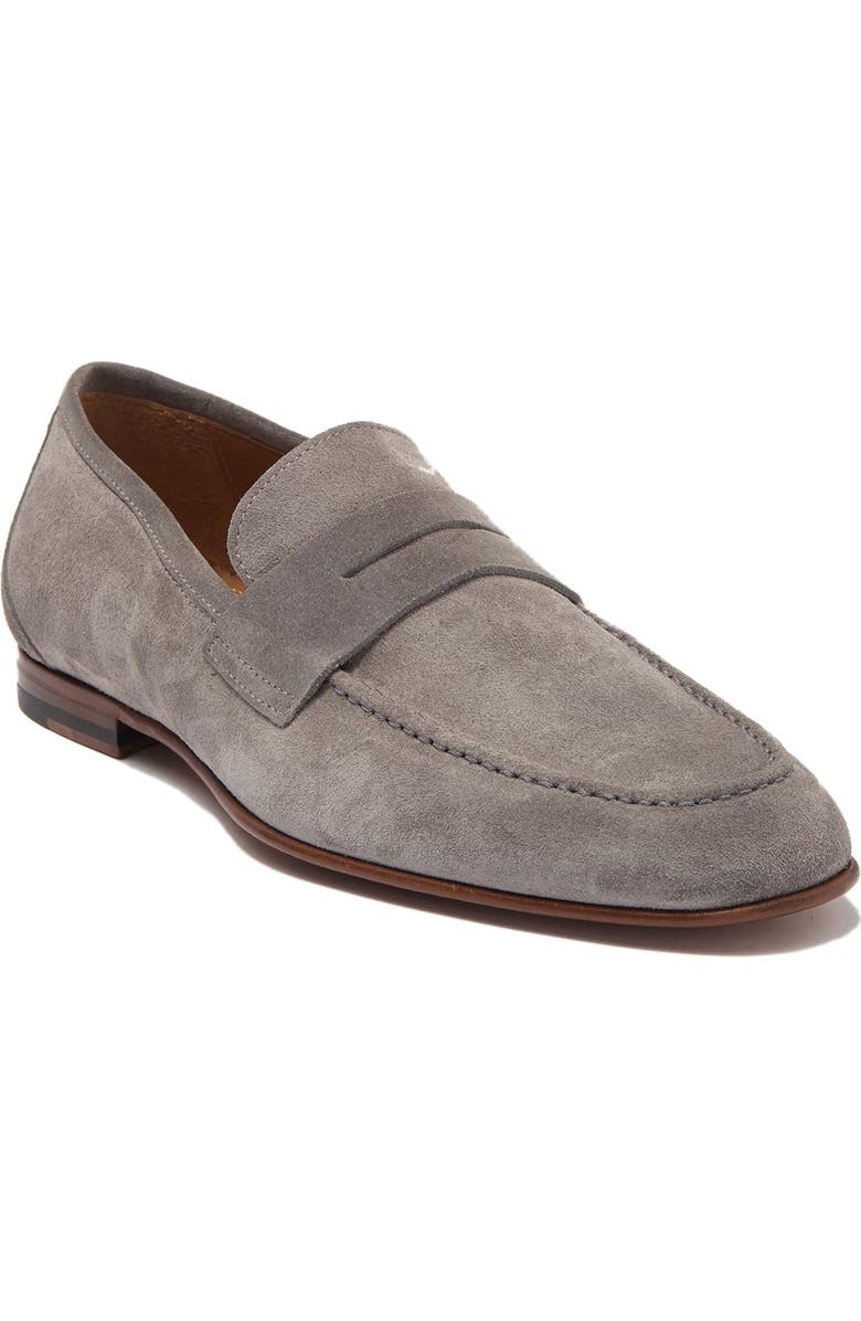 ANTONIO MAURIZI Suede Penny Loafer, Main, color,