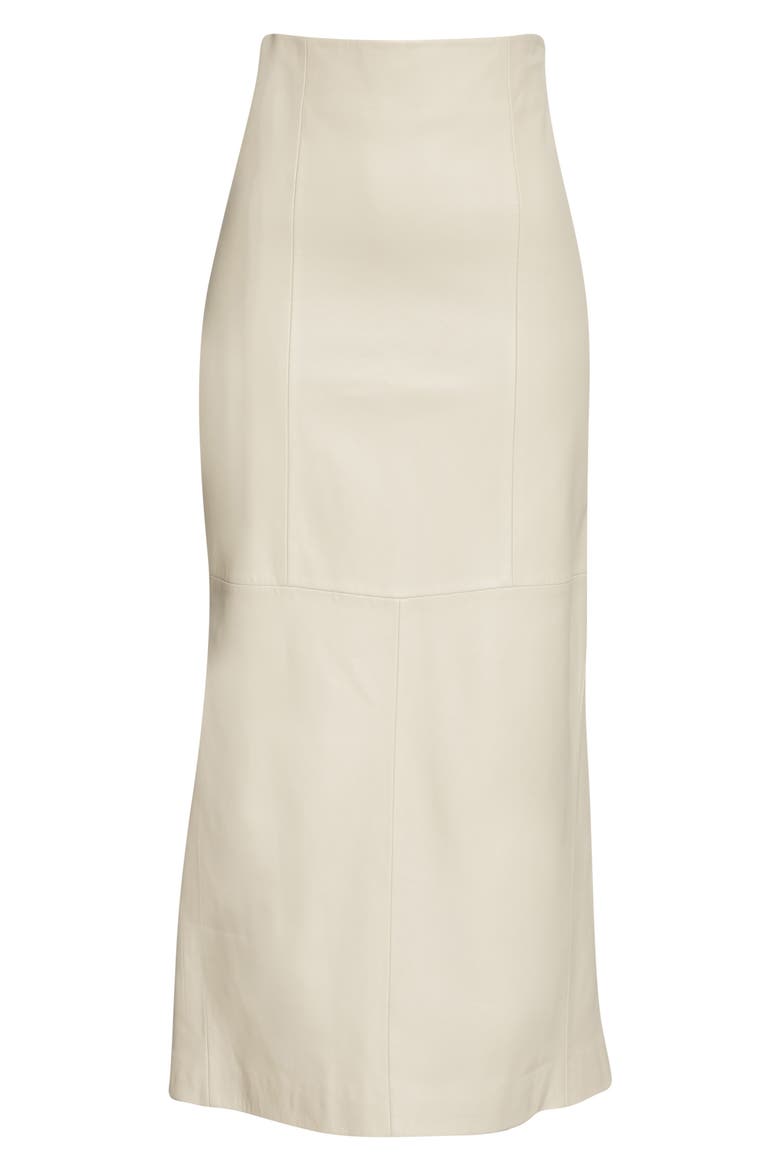 Leather Maxi Skirt, Alternate, color, IVORY