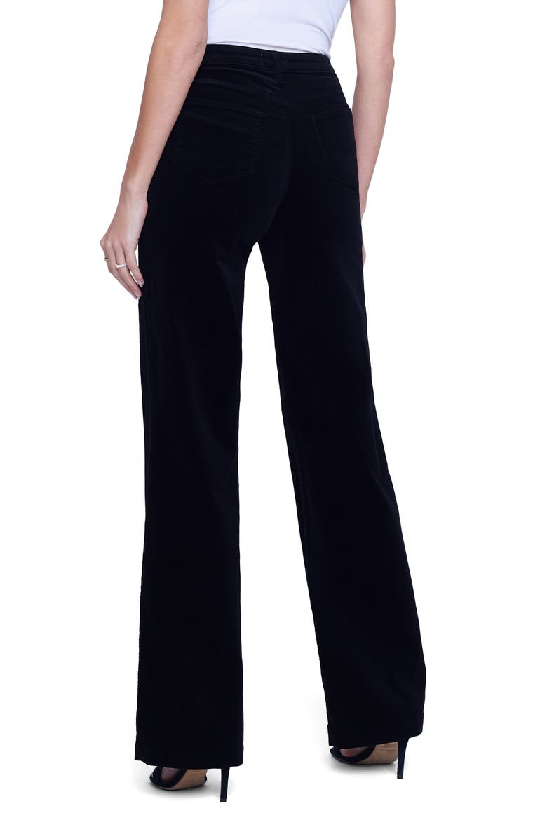 Clayton High Waist Straight Leg Pants, Alternate, color, NOIR