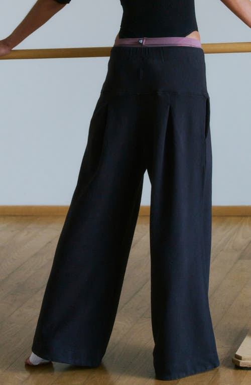 Free People Fp Movement Studio Siren Cotton Drawstring Pants In Black